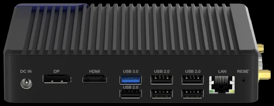 Медиаплеер CVP-260: разъёмы питания, DisplayPort, HDMI, USB и Ethernet на задней панели